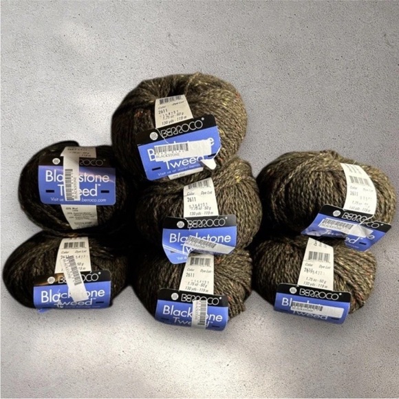 Berroco Blackstone tweed Limerick color 2611 lot of 7 wool mohair angora NWT